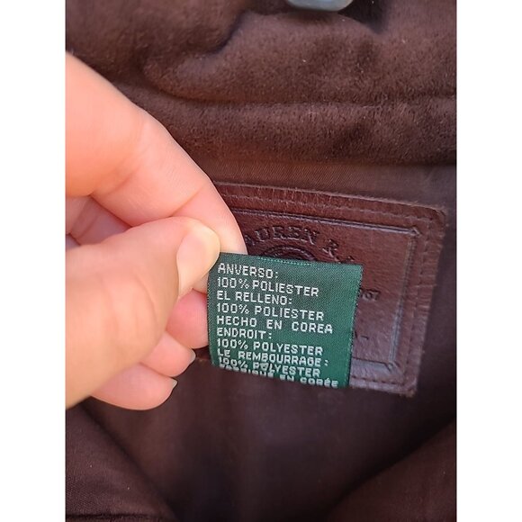 Lauren Ralph Lauren Jacket Women's Size Small Equestrian Soft Quilted Suede - Picture 4 of 9